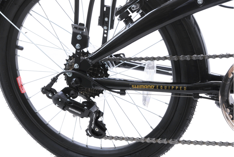 Ammaco Fold-A-Lite 20 Inch Wheel Folding Bike Black-6