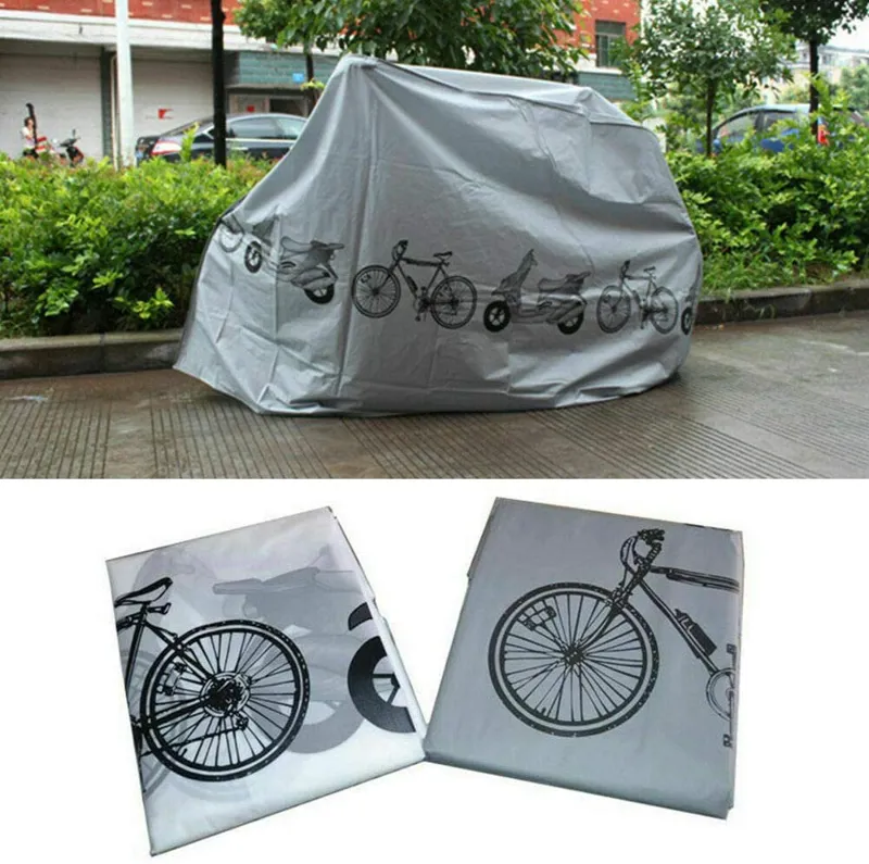 Essential Weather Resistant Bicycle Cover Grey-1