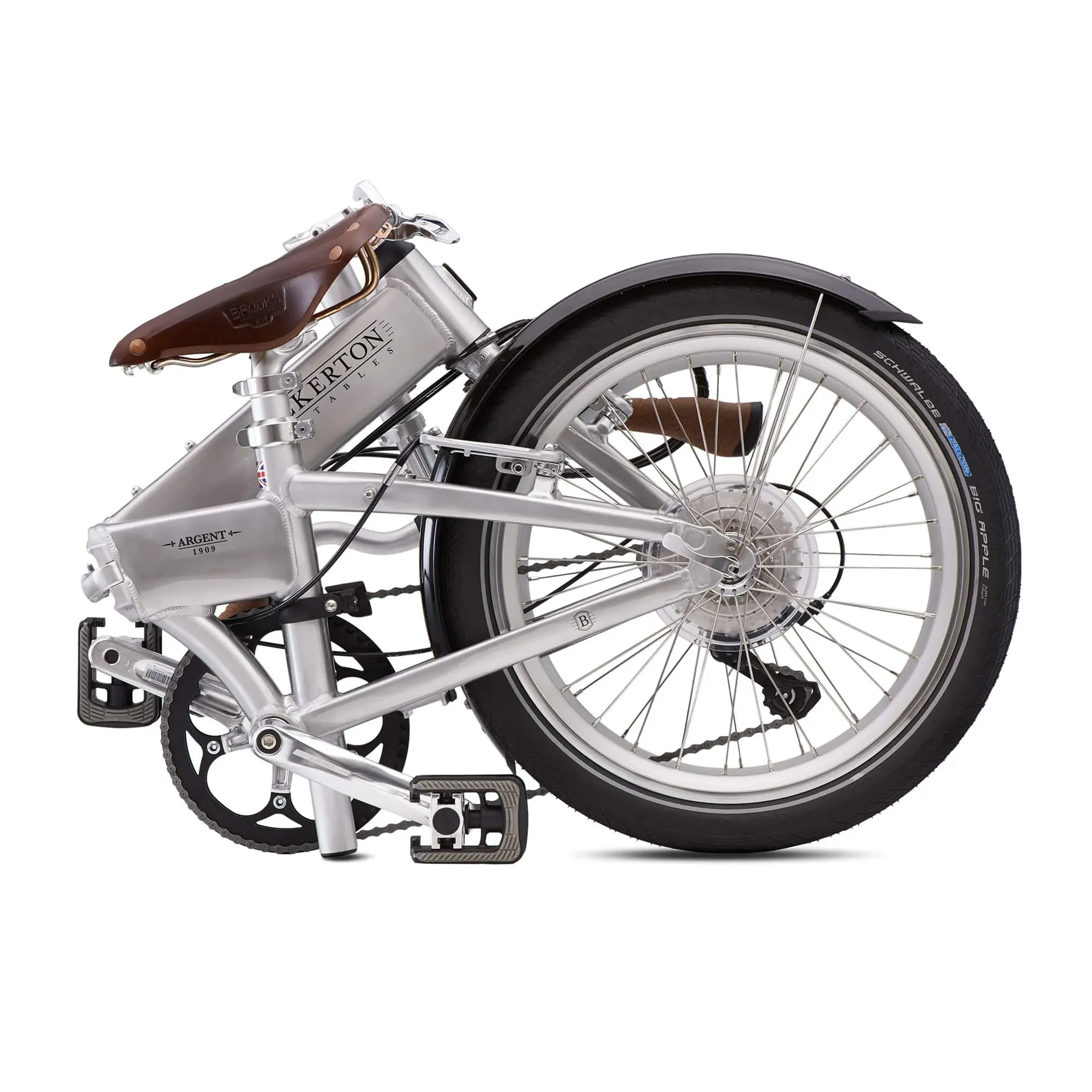 Bickerton Argent 1909 20 Inch Wheel Folding Bike Silver