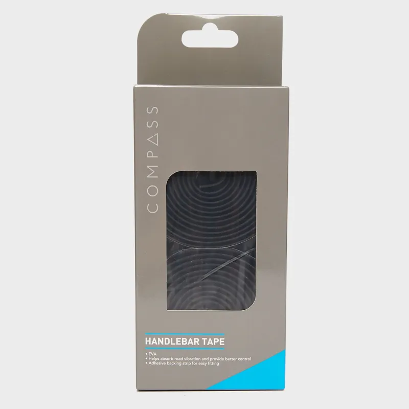Compass Corked Handlebar Tape Black-1