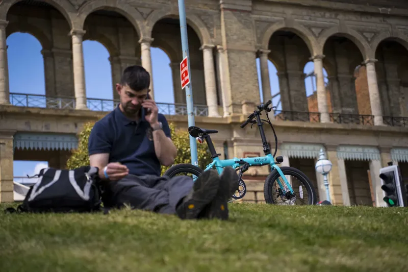 Estarli E20 Pro 20 Inch Electric Folding Bike Blue-2