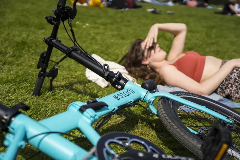 Estarli E20 Pro 20 Inch Electric Folding Bike Blue-5