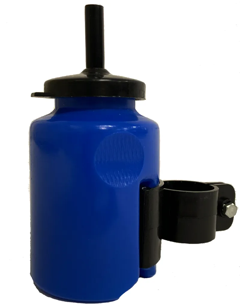 Kids Small Water Bottle and Straw Blue