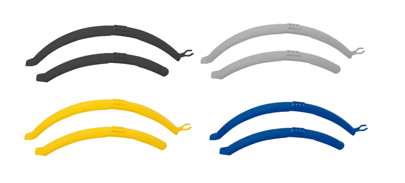 Polisport 26 Clip On Mudguards Blue-1