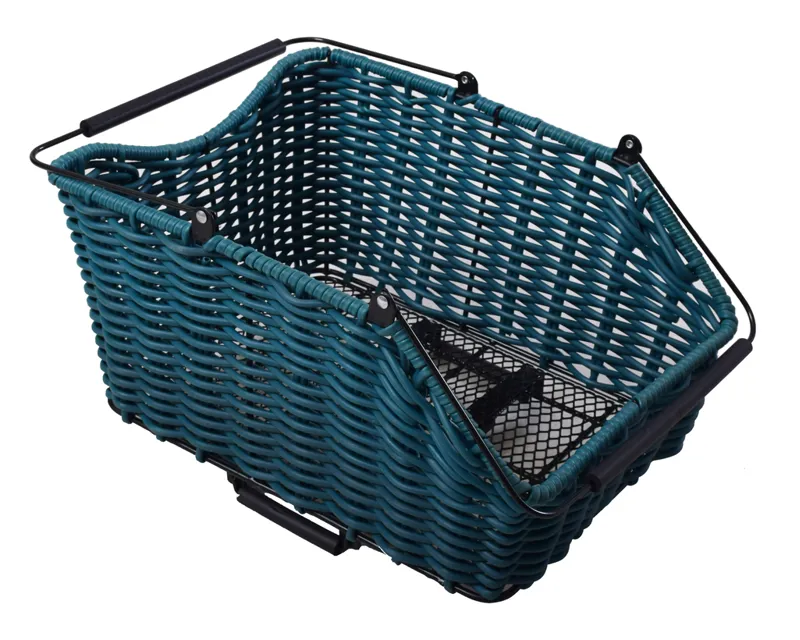 Ammaco Rear Pollyrattan Carrier Fit Basket Green