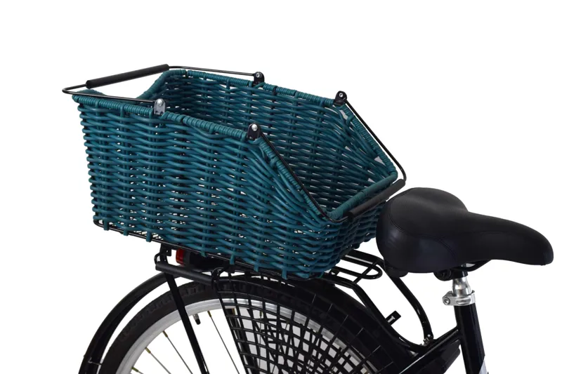 Ammaco Rear Pollyrattan Carrier Fit Basket Green-5