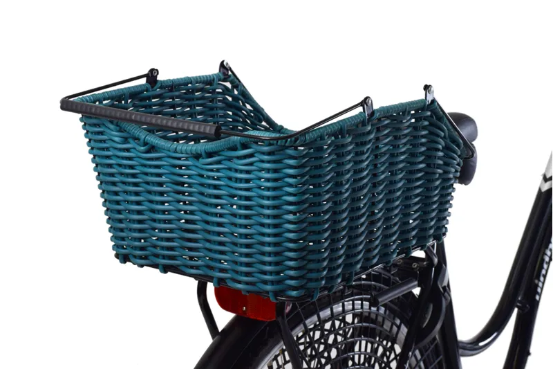 Ammaco Rear Pollyrattan Carrier Fit Basket Green-2