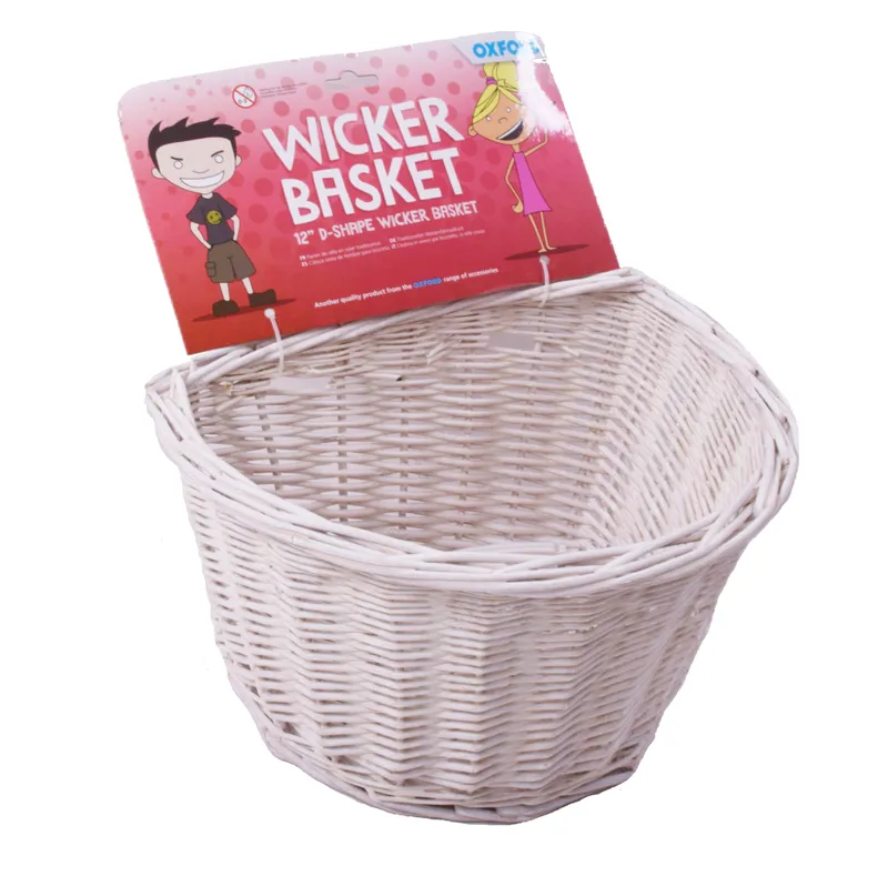 Oxford Kids Front Wicker Basket 12 Inch-4