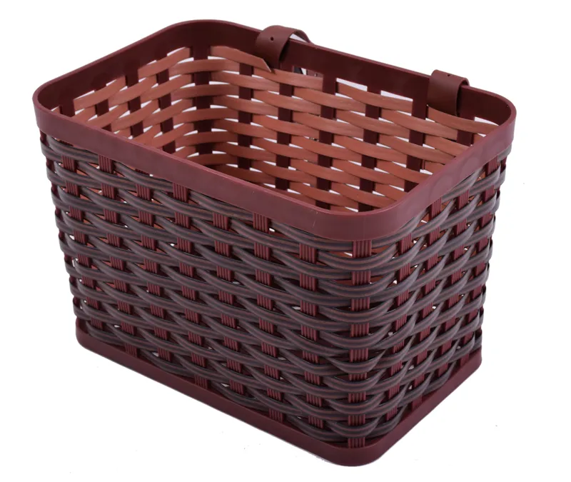 Ammaco Front Kids Basket and Leather Straps Brown