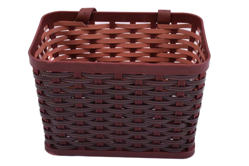 Ammaco Front Kids Basket and Leather Straps Brown-2