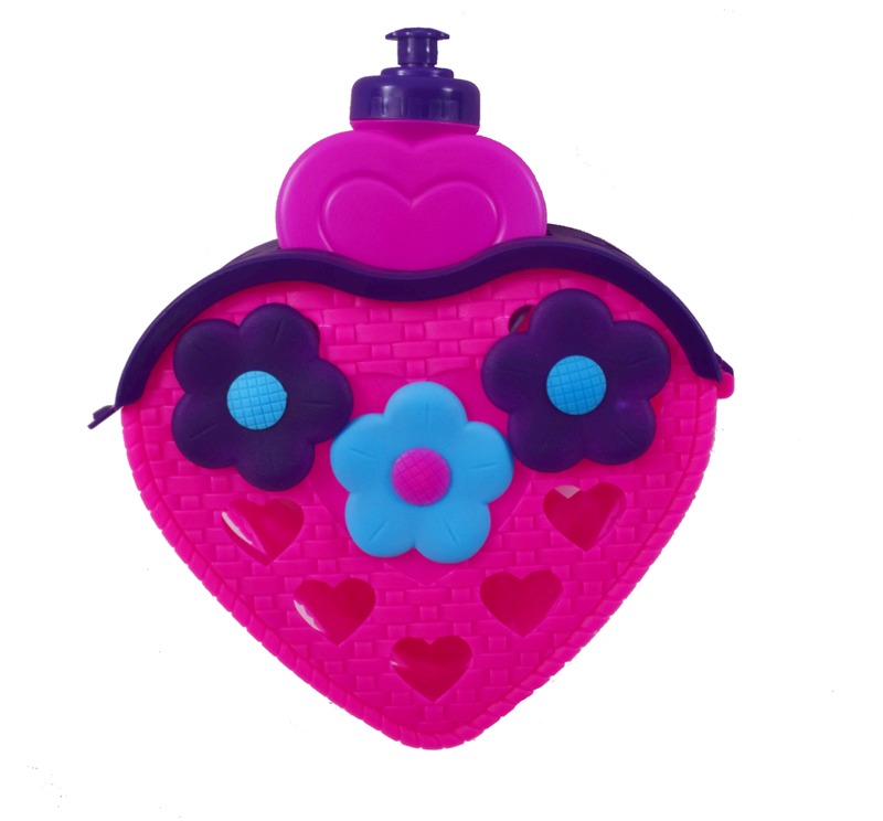 Oxford Water Bottle and Basket Pink Purple-3