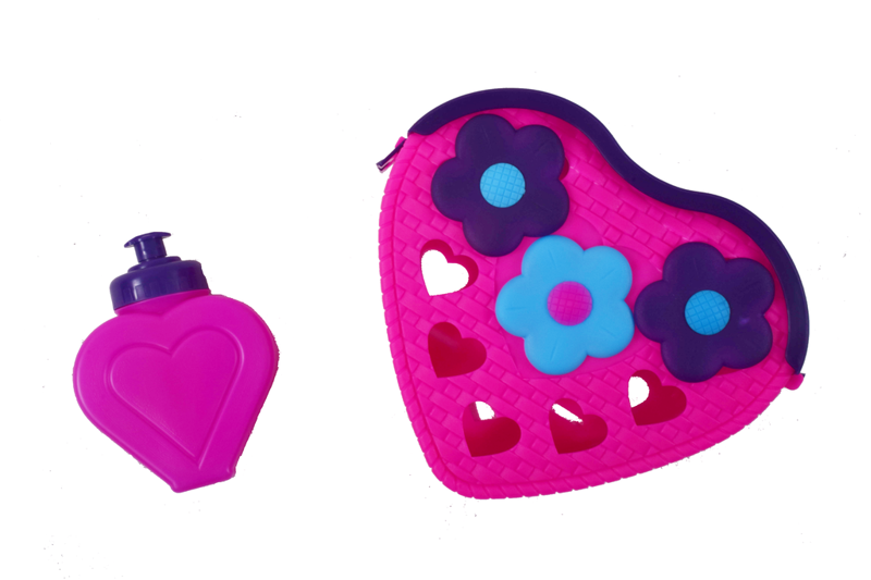 Oxford Water Bottle and Basket Pink Purple-1