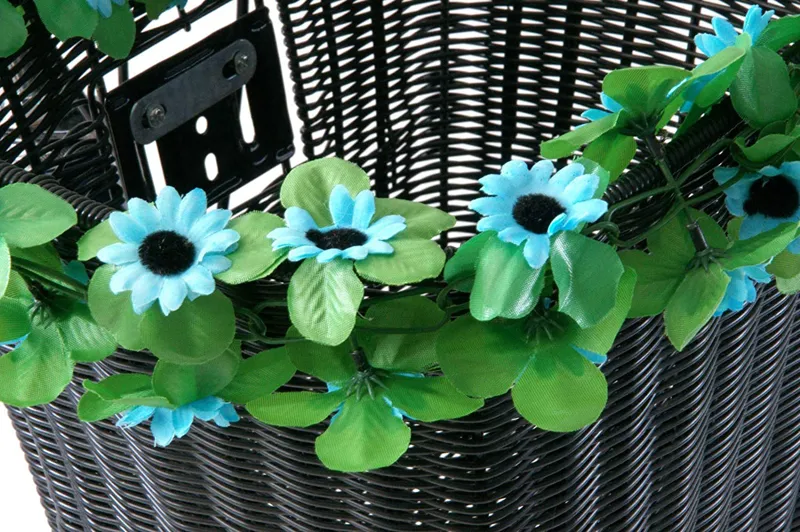 Basket Decorative Wreath Blue-1