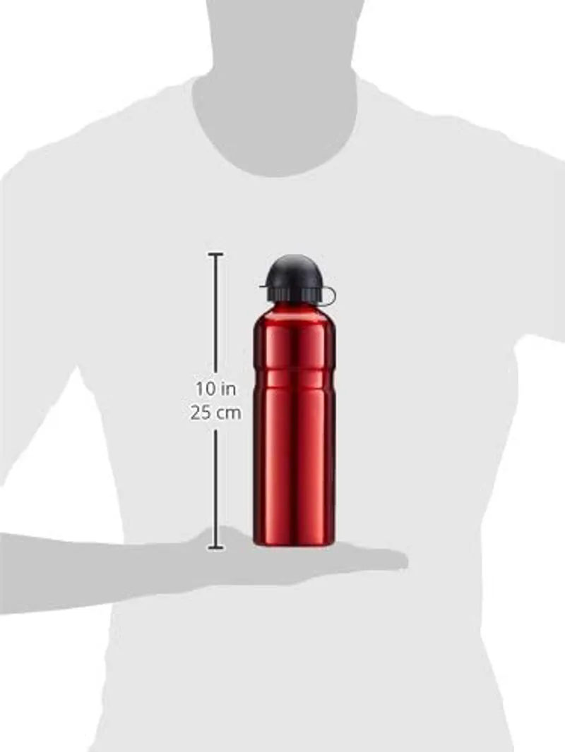 Mighty 750ml Alloy Water Bottle Red-1