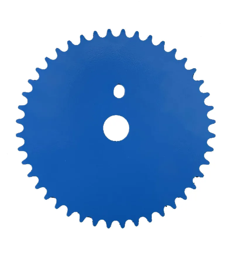 BMX One Piece Crank Chainring 44T Blue-1