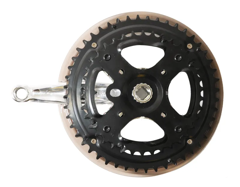 Double Chainset 38/48T x 152mm Silver/Black-1