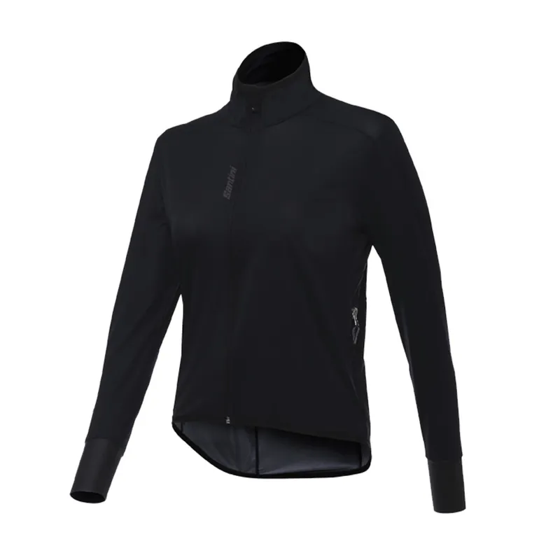Santini 365 Scudo Womens Windbreaker Jacket in Black