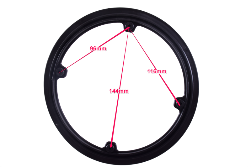 Essentials - 42T Polycarbonate Chainguard Black-1