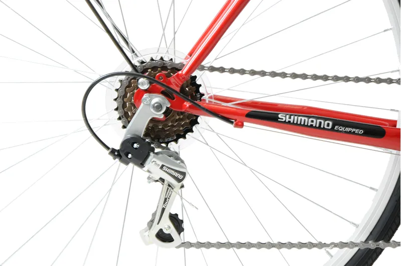 Professional City 700c Commuter Hybrid Bike Red-4