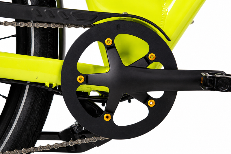 E-Flow CR-2 Electric Hybrid Bike Step through Lime Green-2