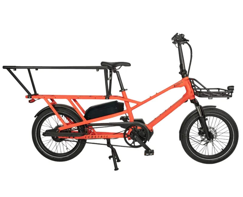 Estarli Longtail E-Cargo Family Pack Electric Bike Coral Red