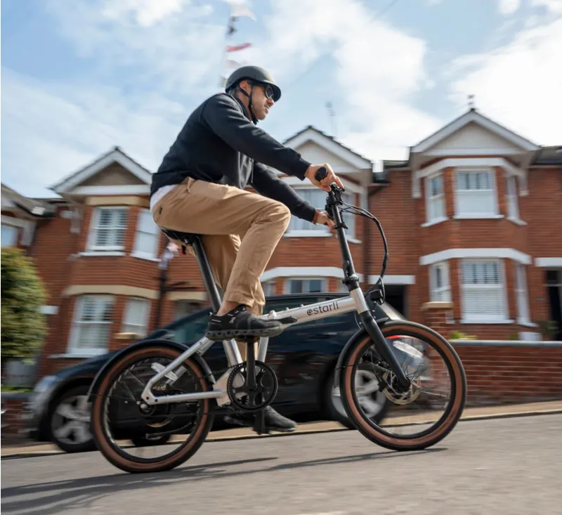 Estarli E20.X Pro 20 Inch Electric Folding Bike UFO Silver-1