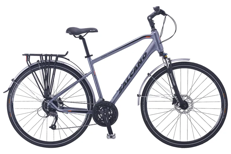Salcano Istanbul Commuter Hybrid Bike Grey