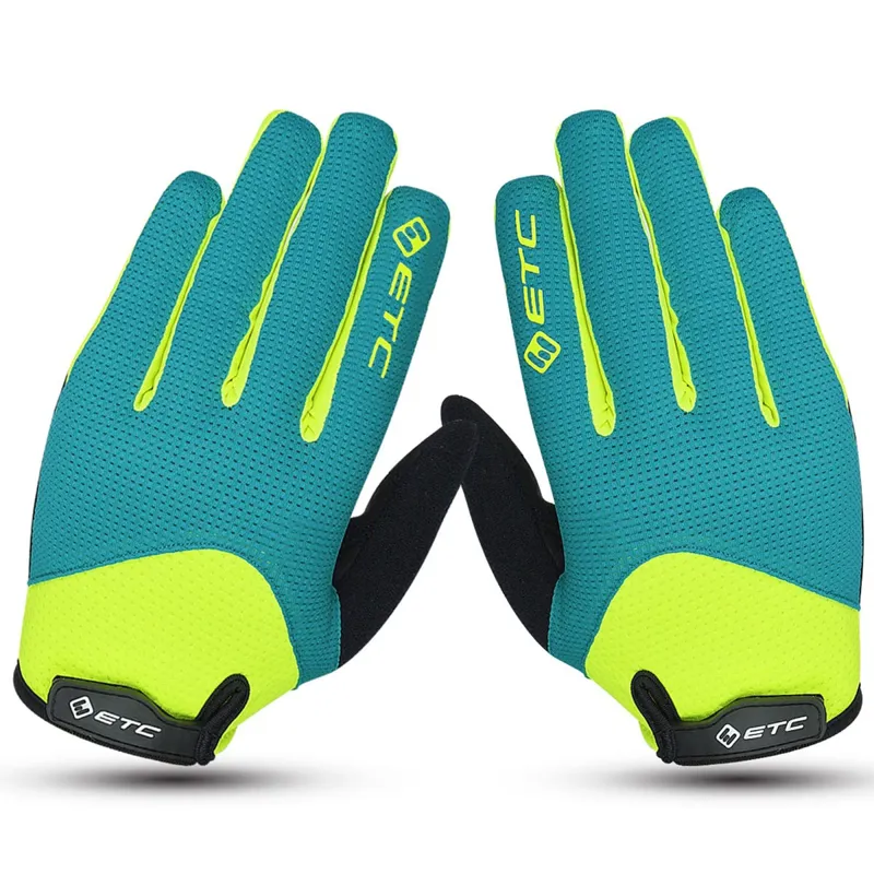 ETC Peak MTB Gloves Black Green Yellow