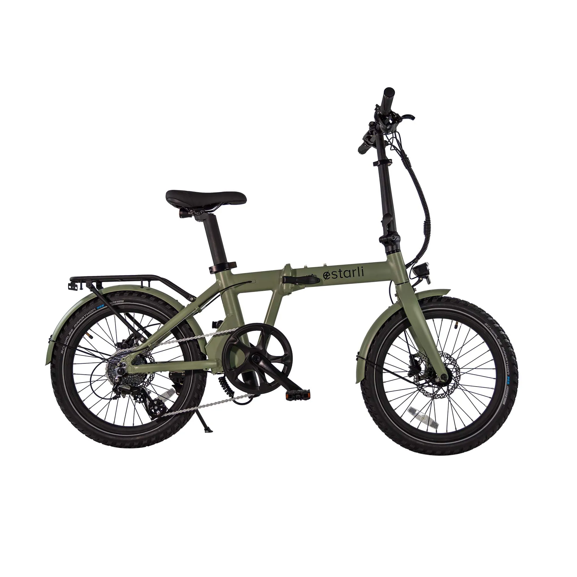 estarli Play Pro Folding Electric Bike Sage Green