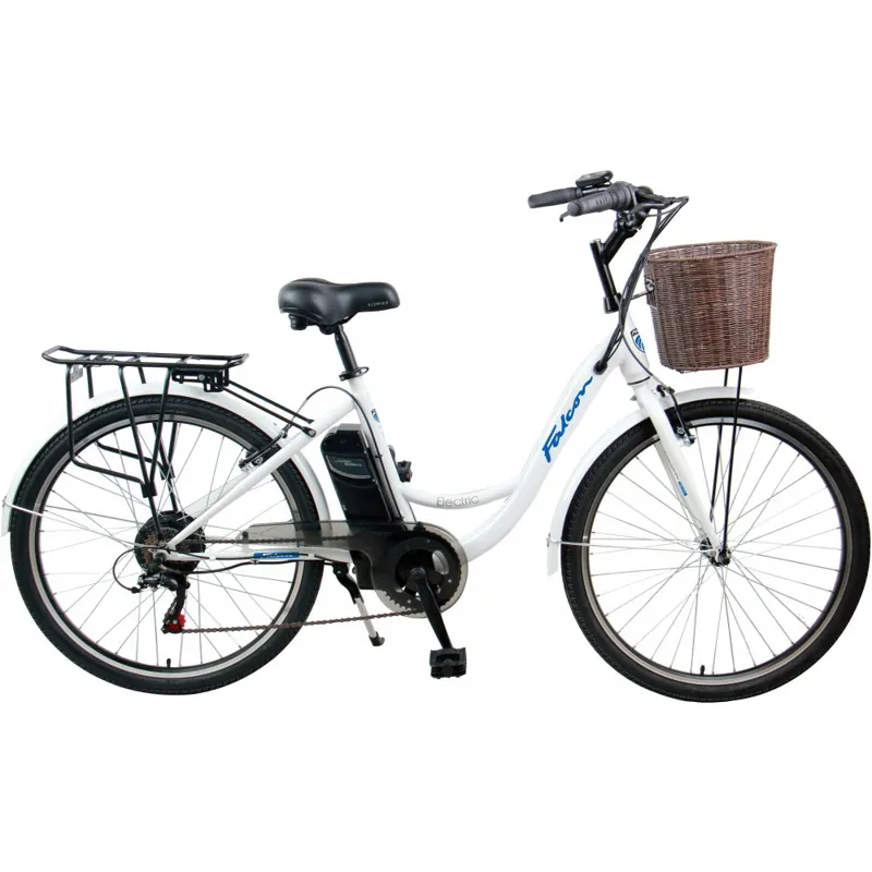 Falcon Electric  Bike White