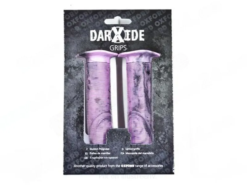 Oxford Darxide Handlebar Grips Pink Marble
