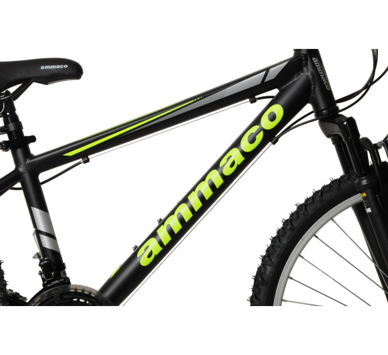 Ammaco Escape 24 Inch Kids Mountain Bike Black and Yellow-6