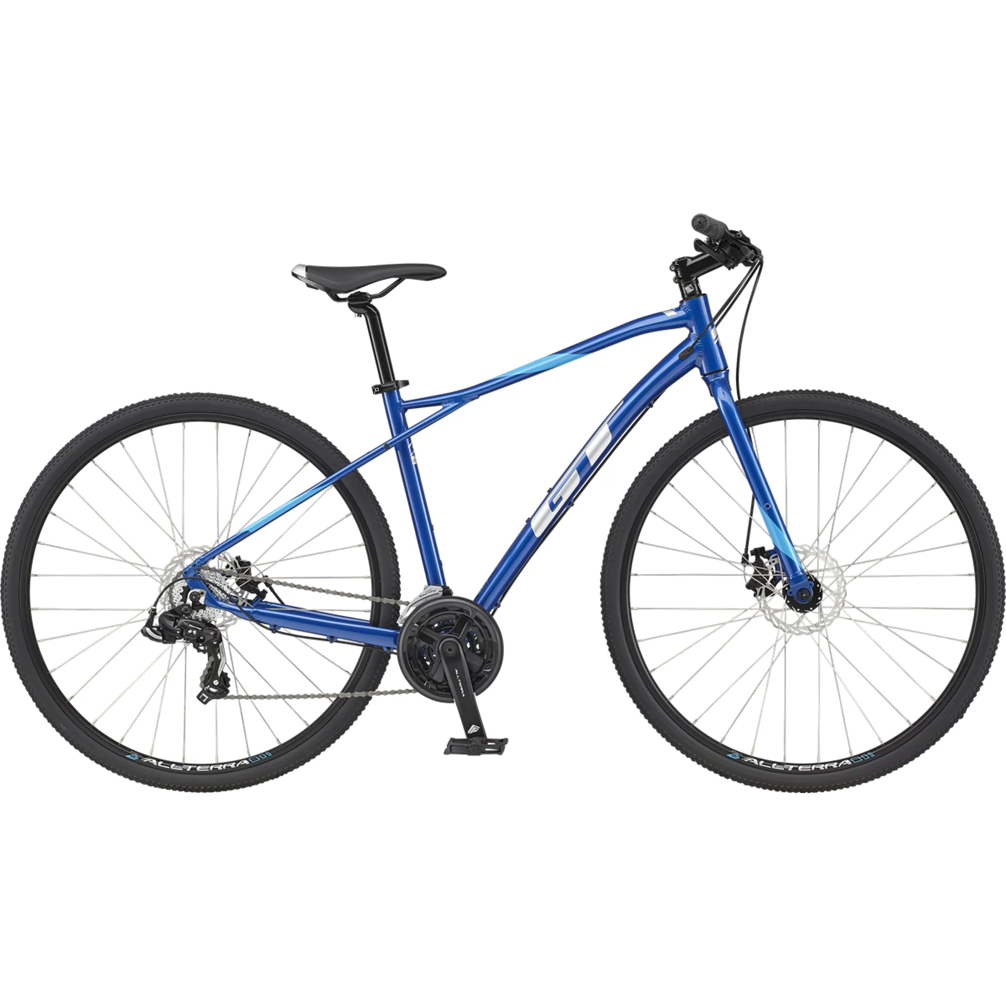 GT Transeo 700c Sport Sports Hybrid Bike Blue