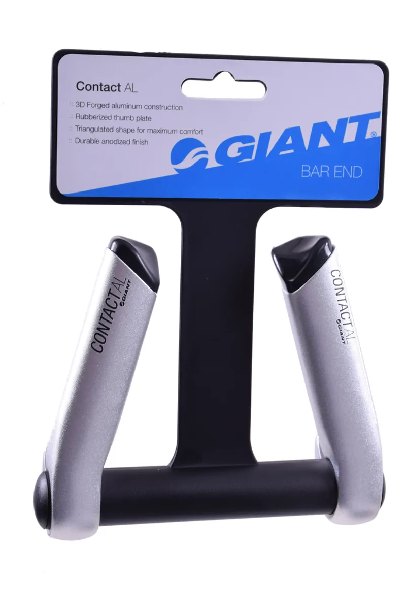 Giant Contact AL Handlebar Bar Ends Alloy Silver-1