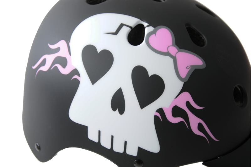 Ammaco ABS Skulls Helmet Black 53-55cm-1