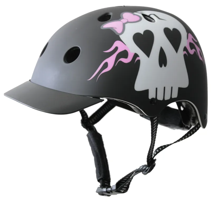 Ammaco ABS Skulls Helmet Black 53-55cm