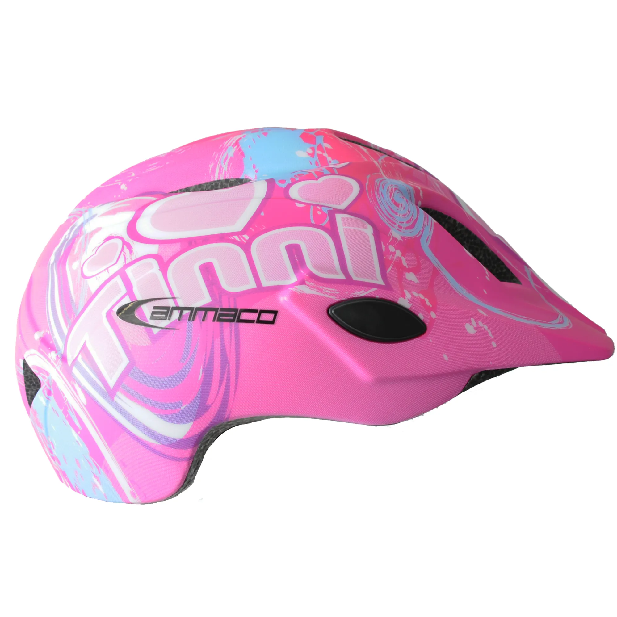 Ammaco Sticker Ammaco Hearts V Light Helmet Pink-48-52cm