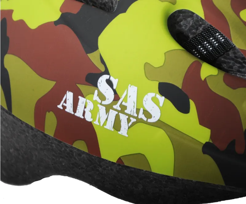 Ammaco SAS Army Camo Helmet 52-56cm Green-4