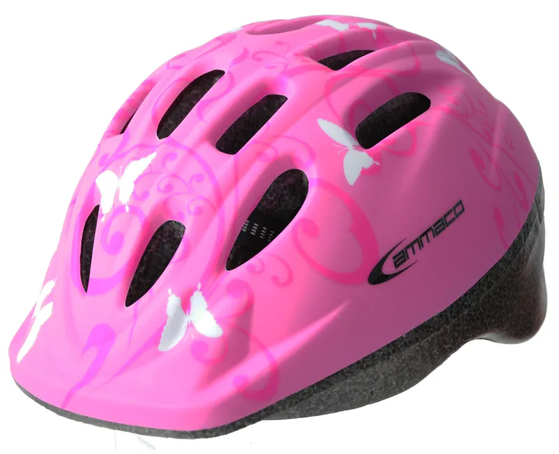 Ammaco Butterfly Pink Helmet 52-56cm-1