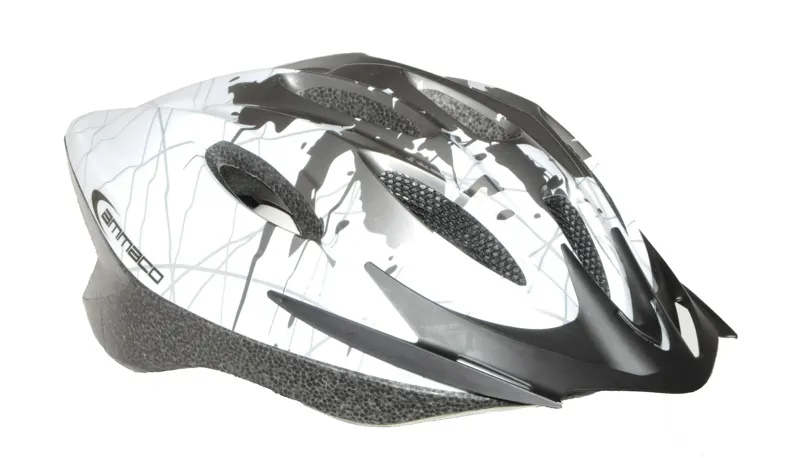 Ammaco MTB Helmet White and Grey 54-59cm