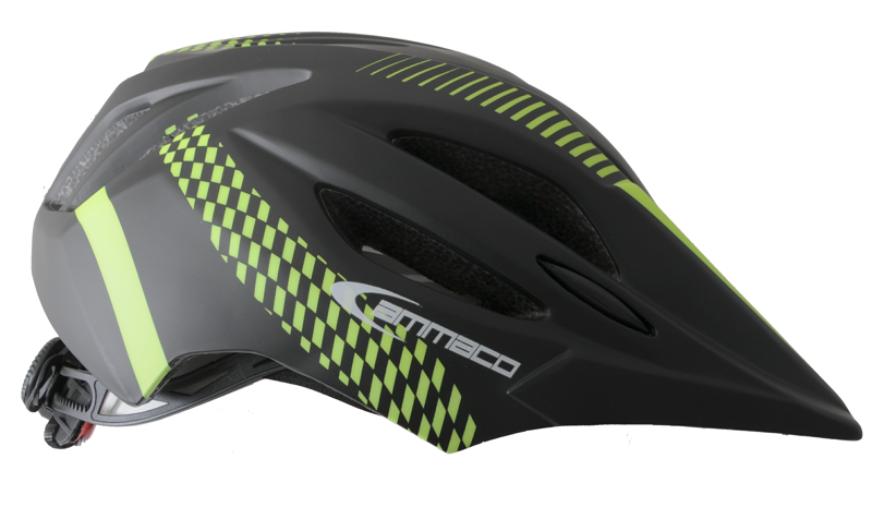 Ammaco Full Face Helmet Black and Green 46-53cm -5