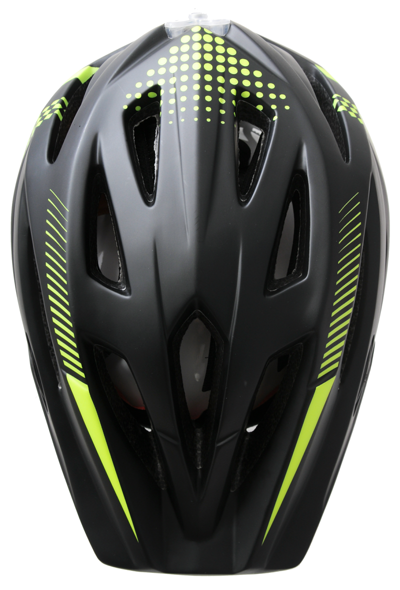 Ammaco Full Face Helmet Black and Green 46-53cm -4