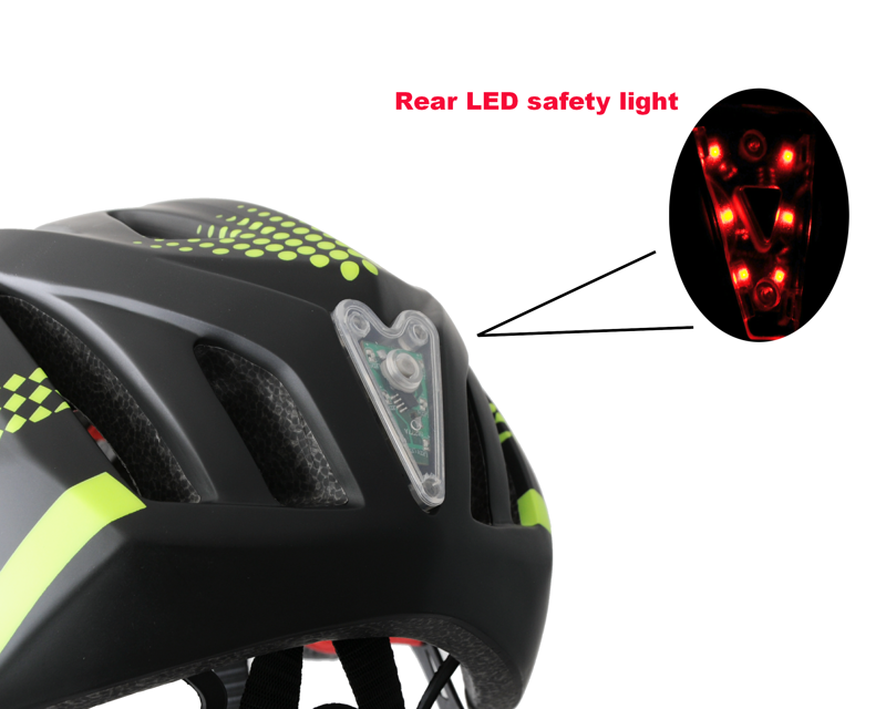 Ammaco Full Face Helmet Black and Green 46-53cm -1