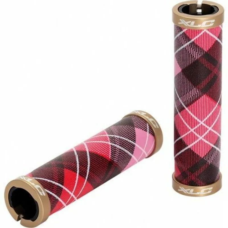 XLC Tartan Double Lock-on Handlebar Grips