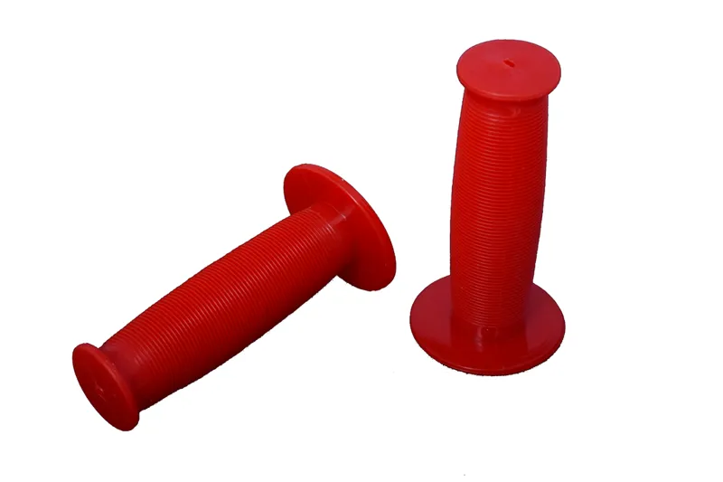 Oxford Mushroom Ribbed Handlebar Grips Red-1