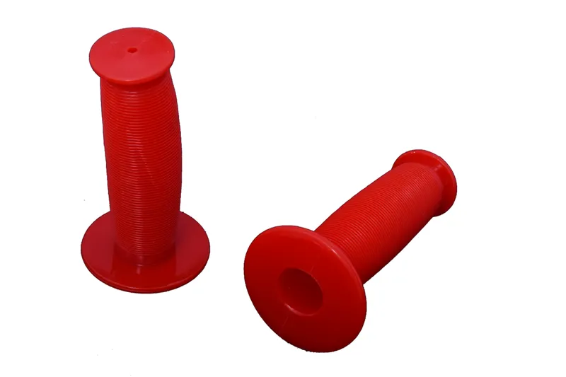 Oxford Mushroom Ribbed Handlebar Grips Red-2