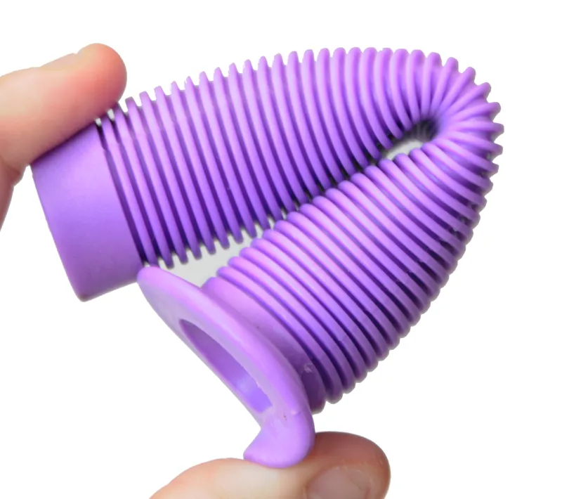 X-Rated Ribbed BMX Grips Purple-2