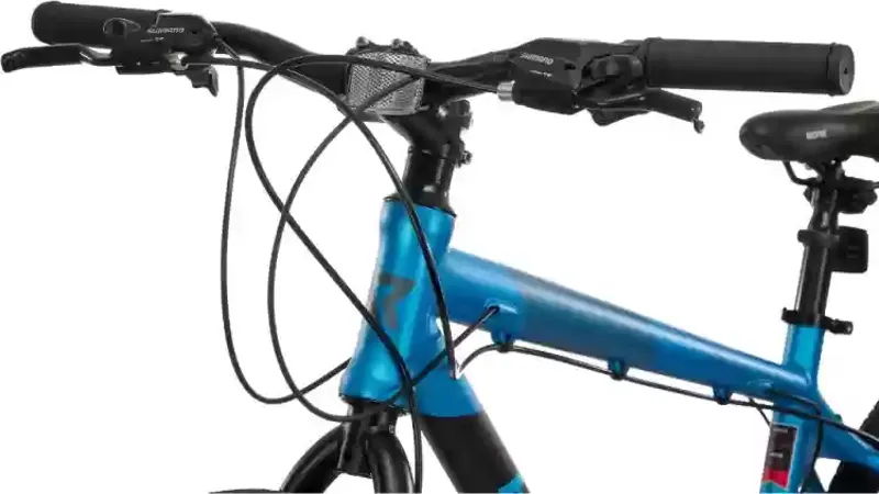 Rockfire Hustle 700c Sport Sports Hybrid Bike Blue-3