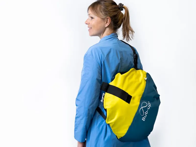 Bub-Up Bike Umbrella Cover Blue Yellow-4