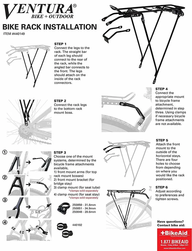 Ventura 26 - 700c Rear Pannier Rack-1